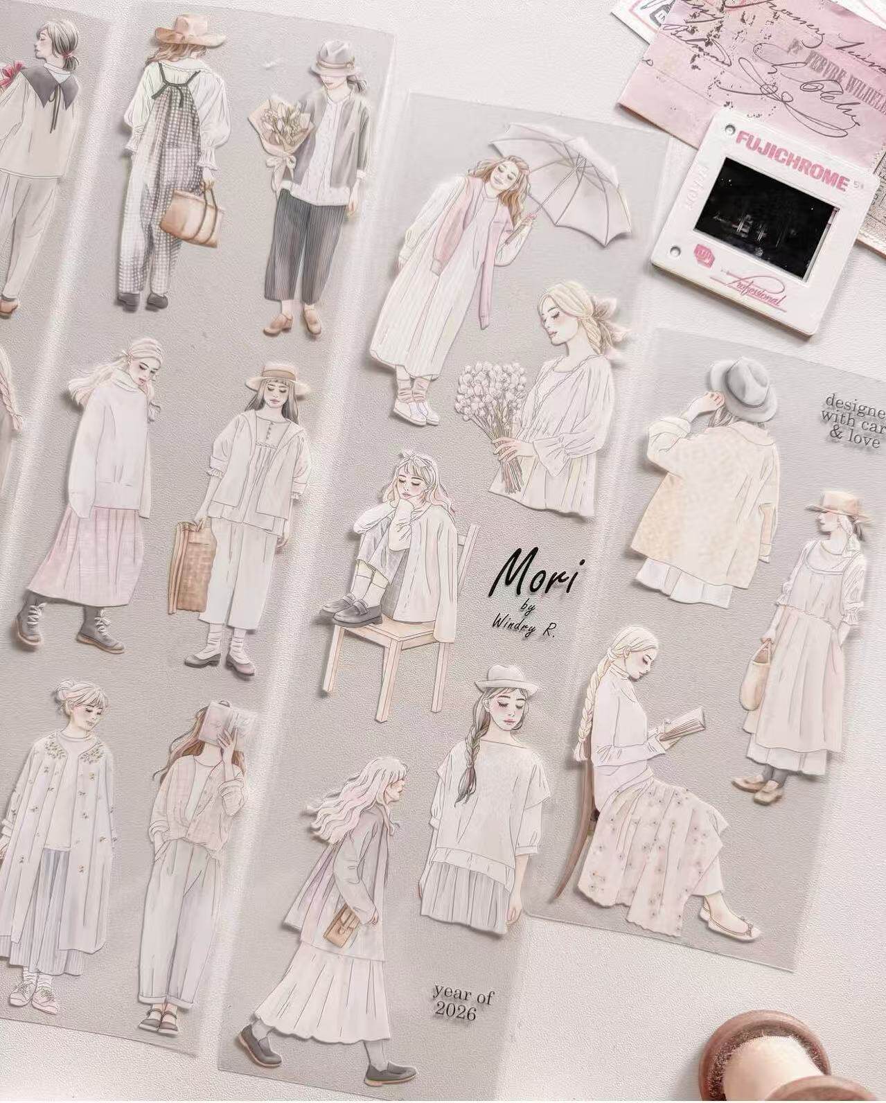 Washi Tape Set - 1 루프 리스니다 X 윈드리 모노크