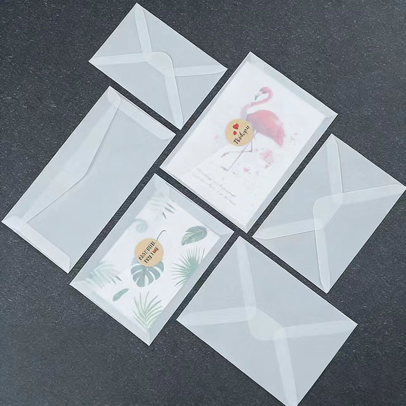 Letter Envelope Kraft - 50pcs 반투명 빈 봉투 엽서, 메시지
