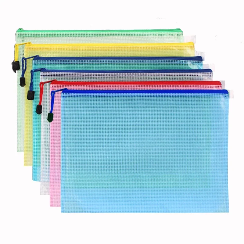 Portfolio Folder Zip - 1PCS 편지지 보관 폴더 파일 메쉬