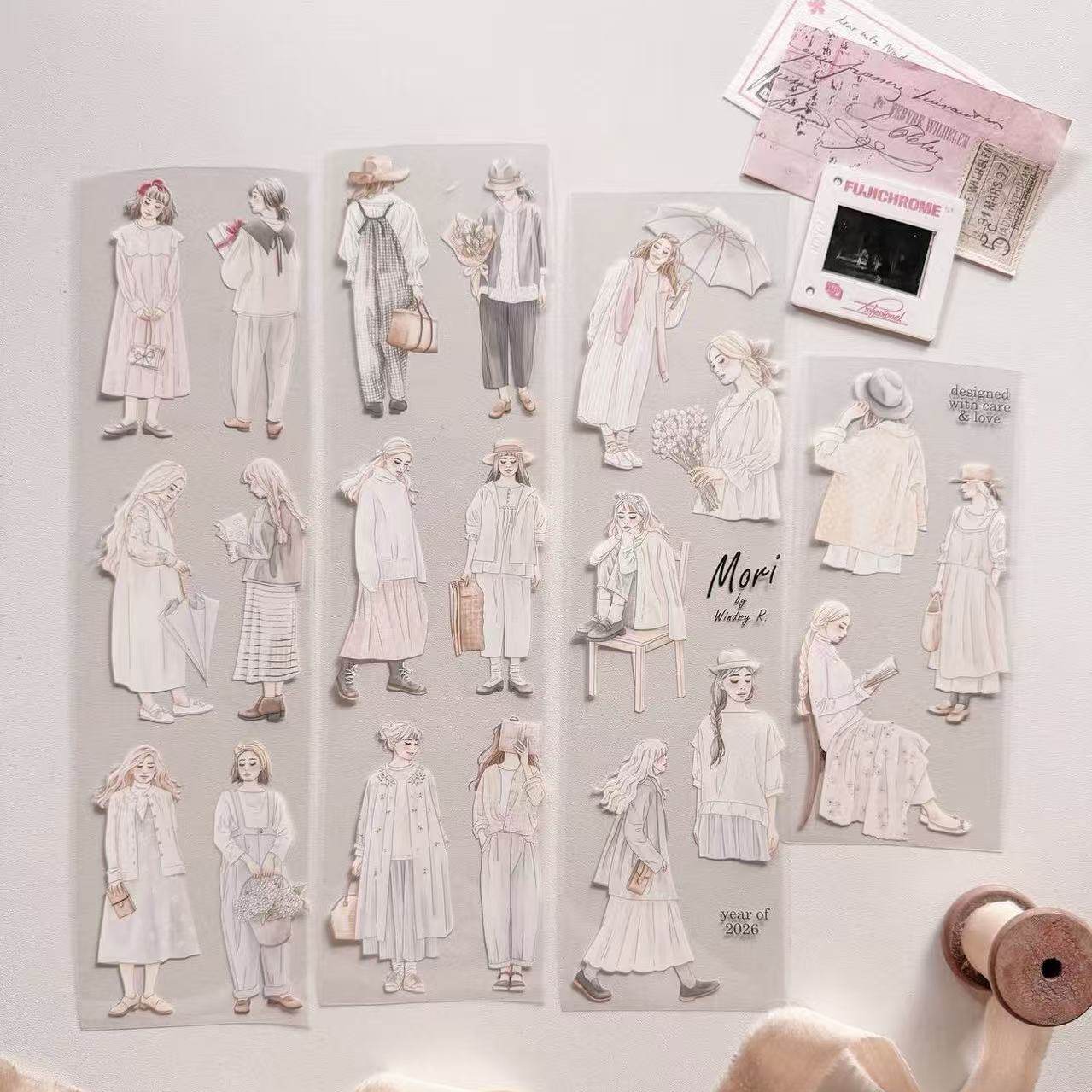 1 루프 리스니다 X 윈드리 모노크 로맨틱 걸 와시 P - Washi Tape Set 리뷰 및 가격