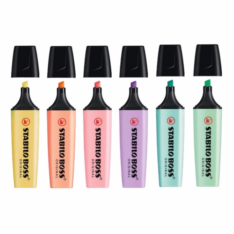 STABILO BOSS 오리지널 파스텔 형광펜, 텍스트 - Stabilo Marker Boss 리뷰 및 가격