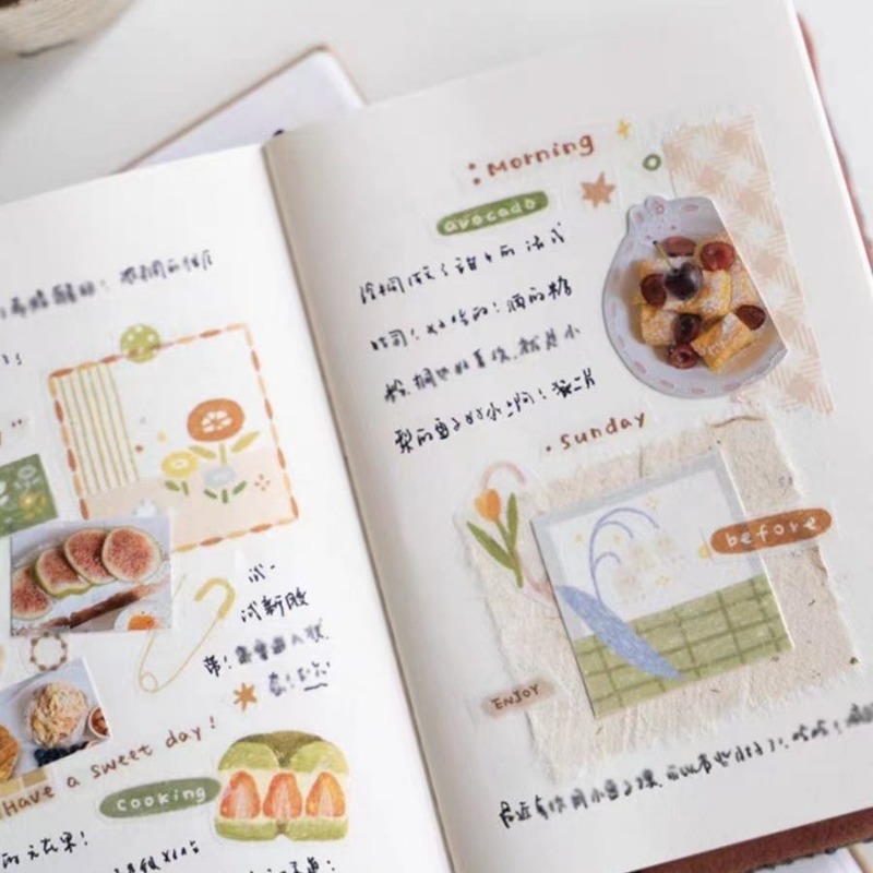 간단한 문학 예술 작은 클램프 및 패치워크 와시 테이프 - Washi Tape Set 리뷰 및 가격