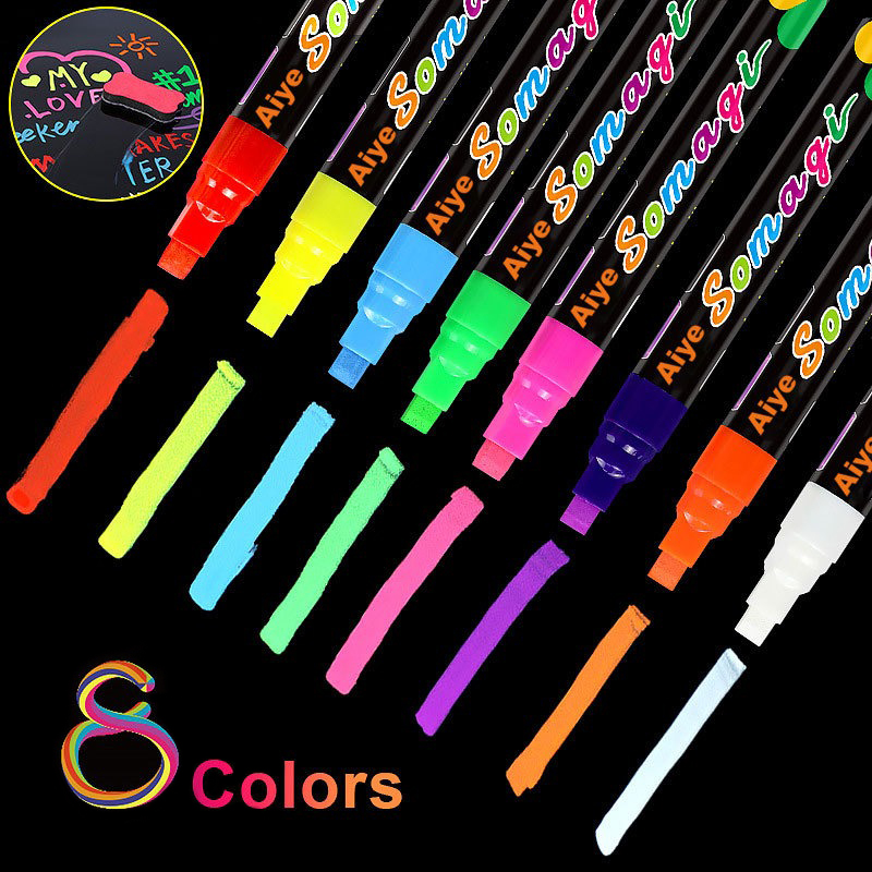 액체 지울 수있는 분필 마커 펜 6/8 색상 칠판 칠판 - Highlighter Set Pastel 리뷰 및 가격