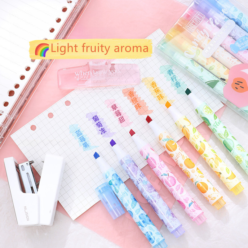 크리 에이 티브 과일 향기로운 형광펜 DIY 저널링을위 - Highlighter Set Pastel 리뷰 및 가격