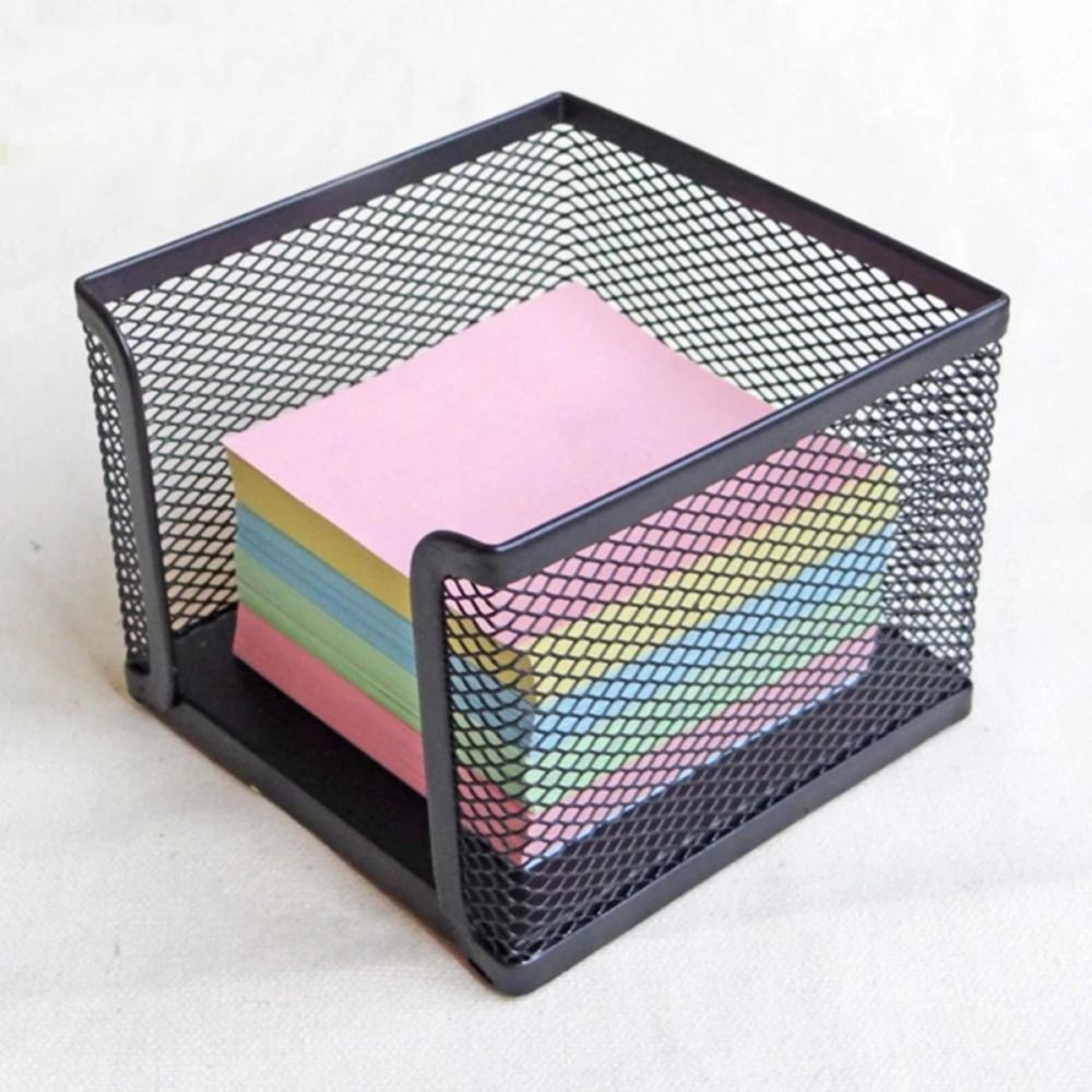 블랙 메쉬 종이 큐브 미니 메모 노트 패드 박스 홀더  - Sticky Note Cube 리뷰 및 가격