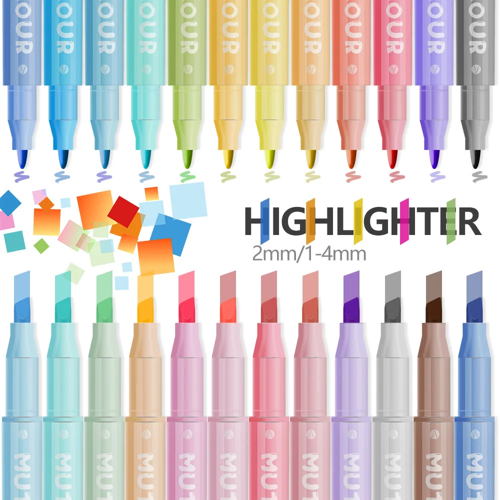더블 헤드 형광펜 펜 세트 수성 마커 펜 낙서 마커 형 - Highlighter Set Pastel 리뷰 및 가격