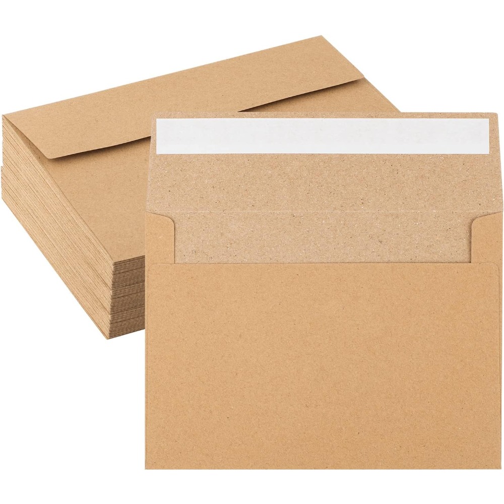 50팩 크라프트 종이 봉투 - 4 x 6인치 갈색 크라 - Letter Envelope Kraft 리뷰 및 가격