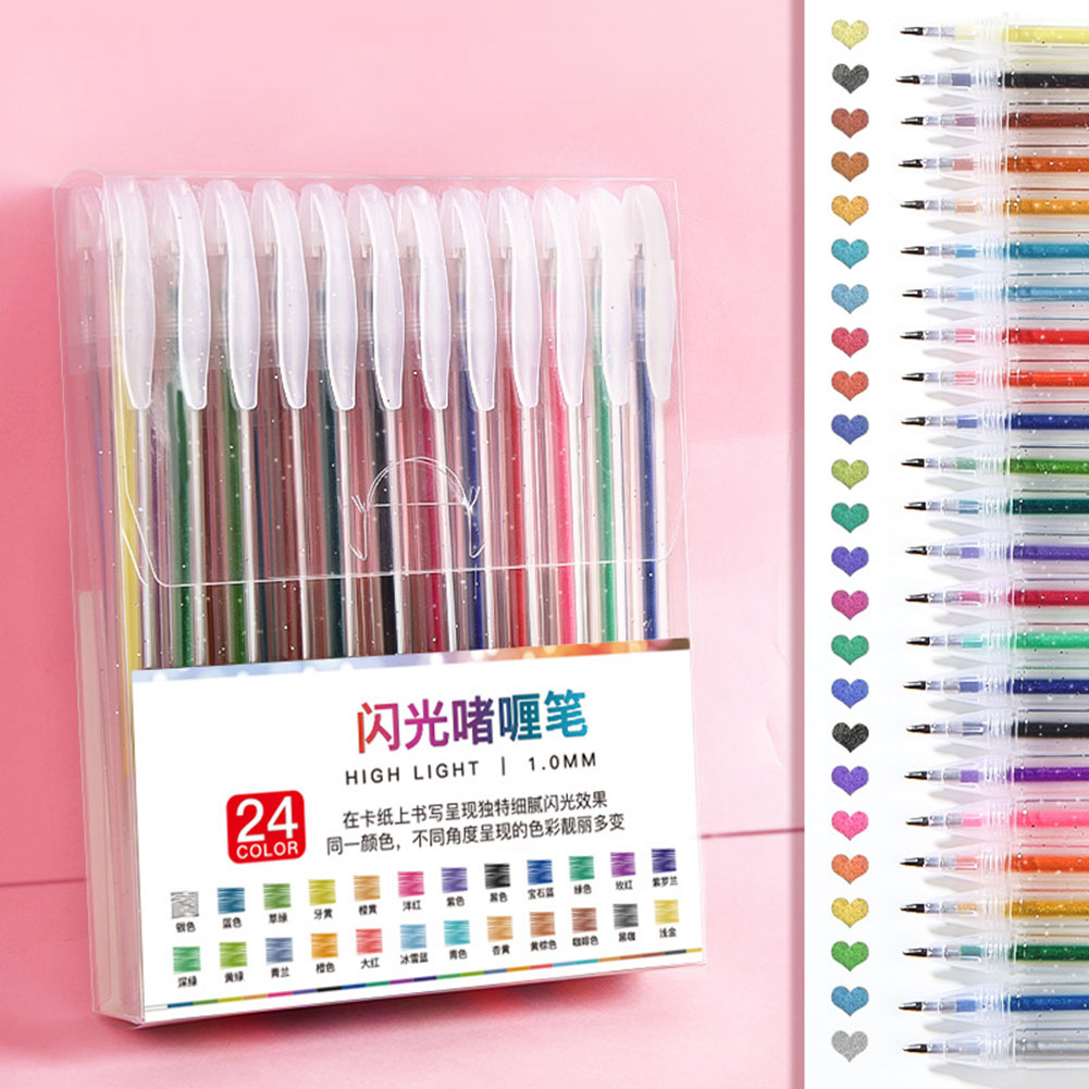 글리터 젤 펜 세트 부드럽게 흐르는 잉크로 휴일 선물용 - Gel Ink Pen Set 리뷰 및 가격