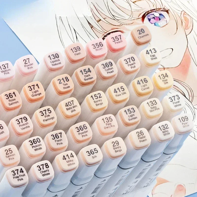 6/12/24/30 색상 스킨 톤 듀얼 헤드 마커 세트 - Highlighter Set Pastel 리뷰 및 가격