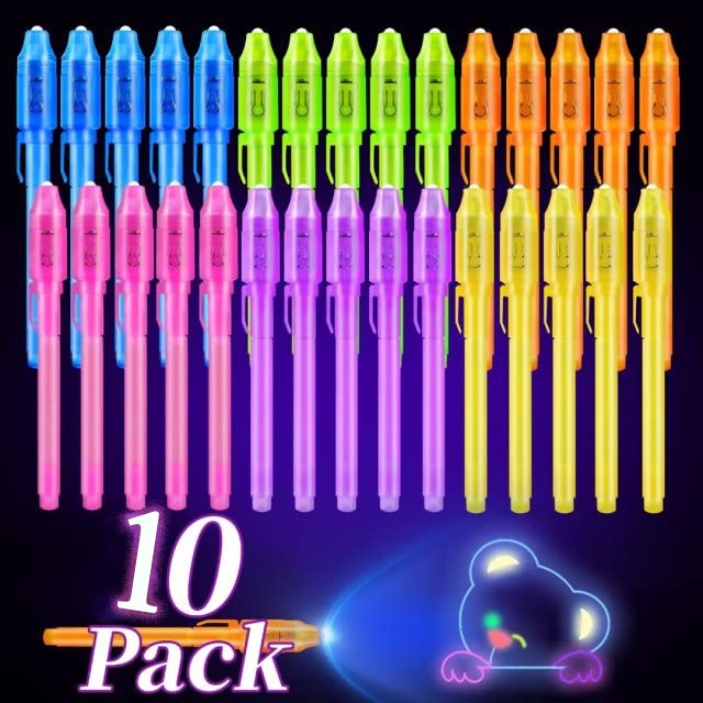 10개입 보이지 않는 잉크 펜 마법 펜, UV 라이트로 - Highlighter Set Pastel 리뷰 및 가격