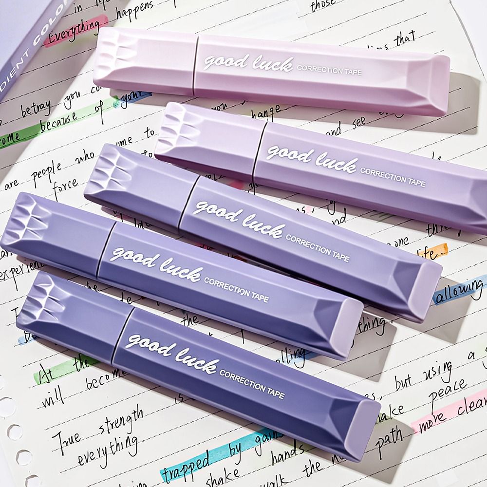 5개/세트 그라데이션 컬러 교정 테이프 펜형 무소음 코 - Correction Tape Roller 리뷰 및 가격