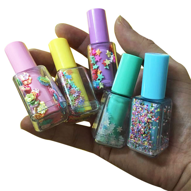 미니 스팽글 매니큐어 병 형광펜 5 개 세트, 귀여운  - Highlighter Set Pastel 리뷰 및 가격