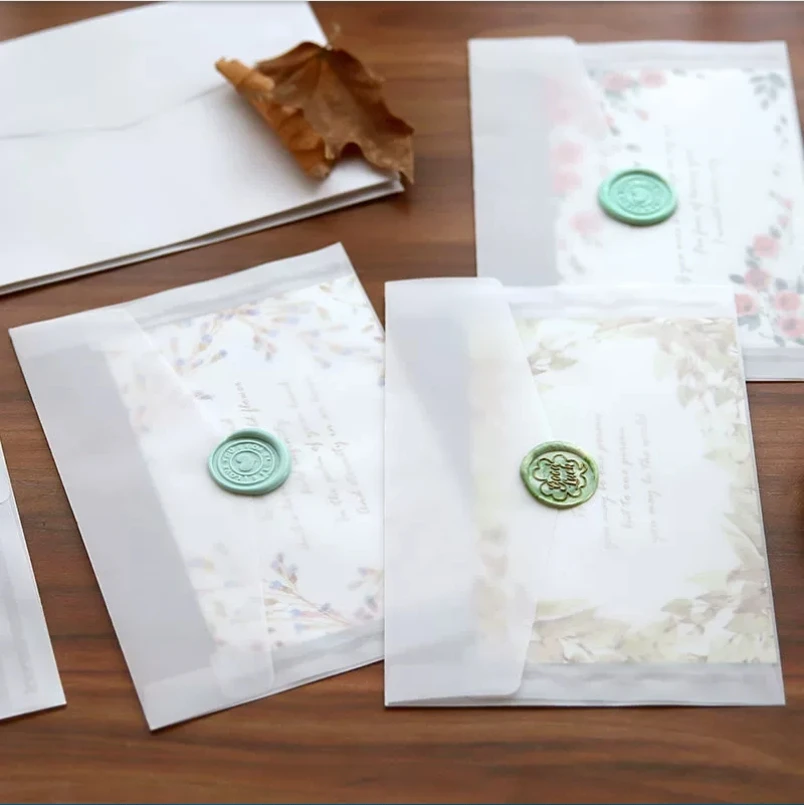 A5 A6 황산 종이 반투명 봉투 청첩장 투명 편지 봉 - Letter Envelope Kraft 리뷰 및 가격