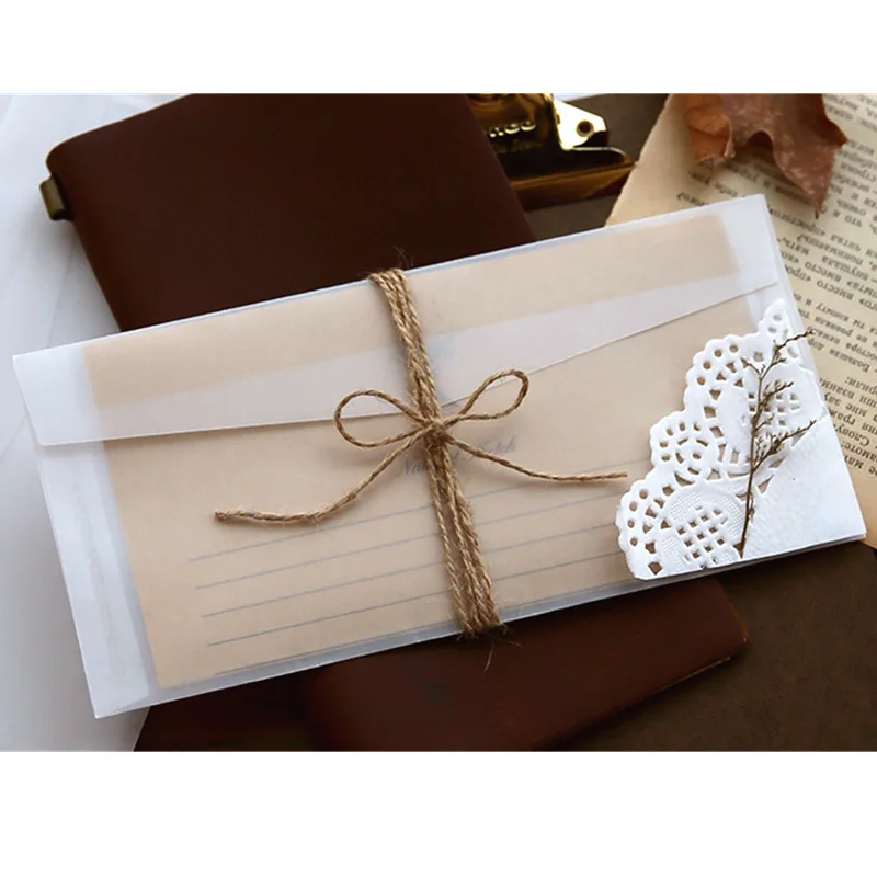A5 A6 황산 종이 반투명 봉투 청첩장 투명 편지 봉 - Letter Envelope Kraft 리뷰 및 가격