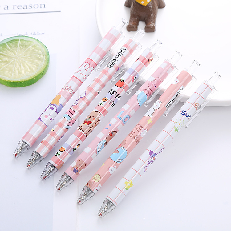 Zoecor 6 개/몫 Kawaii 젤 펜 볼펜 펜 편 - Gel Ink Pen Set 리뷰 및 가격