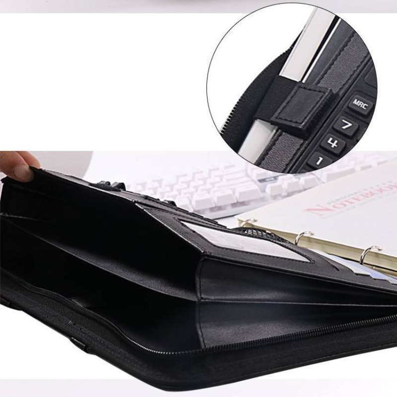 1Pc A4 PU 가죽 지퍼 파일 폴더 가방 문서 홀더 - Portfolio Folder Zip 리뷰 및 가격