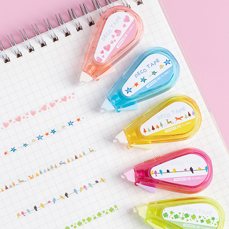 1pc Kawaii 5mm * 5m 미니 패턴 휴대용  - Correction Tape Roller 리뷰 및 가격