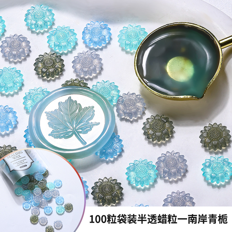 100pcs 반투명 해바라기 씰링 왁스 비즈 DIY 봉 - Letter Envelope Kraft 리뷰 및 가격